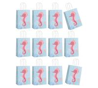 KAKASEA Set Of 12 Mermaids Design Wrapping Bags Party Present Bags With Handle For Weddings And Festives Gatherings