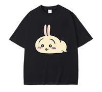 kakazoomm store Anime Chikawa T-Shirt Cute Cartoon Usagi T-Shirt Summer Round Neck Casual Top