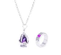 kakazoomm store Anime Magi Madoka Kaname Magica Soul Gem Necklaces Rings Suits Cos Madoka Kaname Jewellery Ring
