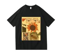 kakazoomm store Anime The Summer T-Shirt Hikaru Died Pattern Fashionable Loose-Fitting Men's and Women's Spring/Summer Short-Sleeved Top