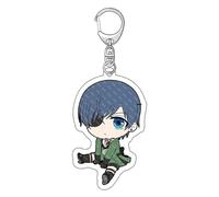 kakazoomm store Black Kuroshitsuji Butler Keychains Sebastian Ciel Grell Undertaker Cosplay Acrylic Key Ring Collection Gifts