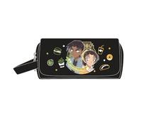 kakazoomm store Cute Printed Detective Ran Conan Pencil Case Kaito Kuroba Canvas Student Handheld Flip Stationery Case