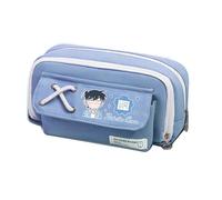 kakazoomm store Cute Printed Detective Ran Conan Pencil Case Kaito Kuroba Canvas Student Large Capacity Portable Stationery Case