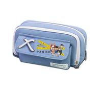 kakazoomm store Cute Printed Detective Ran Conan Pencil Case Kaito Kuroba Canvas Student Large Capacity Portable Stationery Case