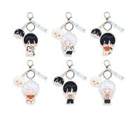 kakazoomm store Cute The Summer anime Hikaru Died cartoon key chain student backpack decoration pendant creative gift