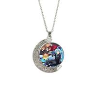 kakazoomm store Slime Necklace Rimuru Tempest Pendant Reincarnated as a Slime Choker Decoration Diablo Shuna Shion Benimaru Necklace