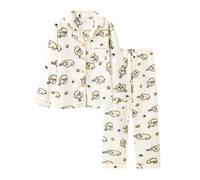 kakazoomm store Usagi Pajamas for Women Flannel Long Sleeves Trousers Ladies Plush Pyjamas Set Cute Winter Homewear Nightwear