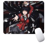 Kakegurui Compulsive Gambler Yumeko Jabami Heart Manga Anime Non-Slip Mousepad Gaming Computer Mouse Pad Gaming Desktop Laptop Mouse Pad with Stitched Edge 7.1 x 8.7 inches