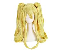 Kakegurui Mary Saotome Meari Cosplay Wigs Blonde Ponytail Heat Resistant Synthetic Hair Wig + Wig Cap