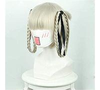 Kakegurui Momobami Kirari Cosplay Wig Japanese Anime Wig Short Straight Synthetic Hair Wig For Women Girls Costume Party Gray KEEBON Cosplay Anime Wig Coser