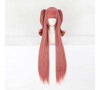 Kakegurui Yumemite Yumemi Cosplay Wigs Women Long Straight Heat Resistant Synthetic Hair Claw Clip Ponytail Anime Costume Wig KUMZ7528