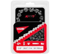 KAKEI 36 Inch Chainsaw Ripping Chain 3/8" Pitch .063" Gauge 114 Drive Links Fits Husqvarna, Stihl Models (1 chain) - Semi Chisel