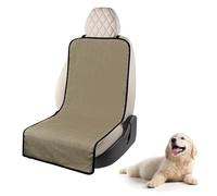 Kaket Waterproof Front Dog Seat Cover - Nonslip, Scratch-Proof Pet Seat Protector for Trucks, SUVs and Cars (Brown)