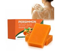 Kaki Soap 2 Pieces Persimmon Soap Against Body Odour Natural Core Soap | Deep Cleansing, Moisturising, Exfoliating, Deodorizing Soap for Men & Women, Body & Facial Cleansing