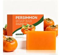 Kaki Soap - Natural Persimmon Soap for Removing Body Odour, Deep Cleansing Bath Soap for Face and Body, Moisturising & Brightening Natural Soap for Men and Women (1 Piece)