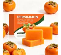 Kaki Soap - Natural Persimmon Soap for Removing Body Odour, Deep Cleansing Bath Soap for Face and Body, Moisturising & Brightening Natural Soap for Men and Women (3 Pieces)