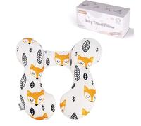 KAKIBLIN Baby Neck Pillow, Upgraded Baby Support Pillow,Head Pillows for Carseat, Newborn Neck Support for Car Seat,Pushchair,Travel, Yellow Fox