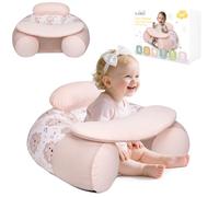 KAKIBLIN Inflatable Baby Sit Me Up Chair - Portable Infant Seat with Washable Cover for 3-36 Months, Foldable for Travel & Home