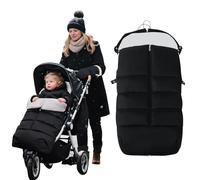 KAKIBLIN Stroller Footmuff, Baby Footmuff for Stroller, Universal Bunting Bag for Babies Compatible with Most Strollers,Waterproof, Winter Sleeping Bag for Newborn to Toddler (105x46cm)