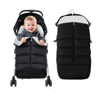 KAKIBLIN Stroller Footmuff, Baby Footmuff for Stroller, Universal Buntting Bag for Babies Compatible with Most Strollers,Waterproof, Winter Oudtoor Walking Warmth for Newborn to Toddler(105x46cm)