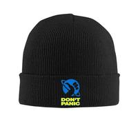 Kakiinr Don't Panic Knitted Beanie Unisex