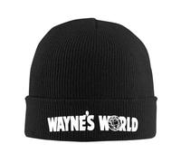 Kakiinr Waynes World S Party Print Knitted Beanie Unisex