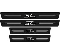 KAKIKA 4pcs Car Door Sill Threshold protector Sticker for Ford-Focus EcoSport Kuga Mondeo Fiesta Puma, Auto Door Sill Pedal Decor Non-Slip Anti-Scratch Protector