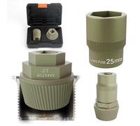 KAKILFOB Tub Drain Removal Tool, Plating Coating Tub Drain Extractor with 1-inch Socket, Remove the Old, Broken, Stubborn, Rusted Drain Tub Bathtub Stopper, Strong Grab Plumbing