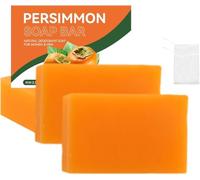 Kakishibu Soap, Kakishibu Persimmon Soap, Japanese Persimmon Soaps for Body Odor Control, Hand-Made Soaps for Skin, Gentle Cleaning Moisturizing Bar for Face & Body (2)