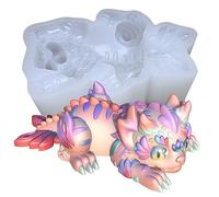 KAKIWYHHH Monster Series-Ⅰ Dragon CAT 3D Epoxy Resin Silicone Mold, Craft, Polymer Clay, Plaster