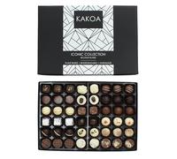 KAKOA Vegan Chocolate Selection Box - 48 Chocs | Brownie, Coffee, Caramel, Liqueur etc | Plant Based Luxury Chocolates For Special Occasions | Gifts for Vegans, Vegetarian, Dairy Free Diets