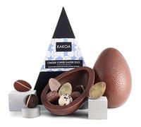 Kakoa Vegan Cinder Toffee Chocolate Easter Egg - Delicious Taste | Dairy Free | Contains Truffle Eggs | Made with Rice & Oat Milk | Recyclable Packaging