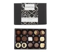 Kakoa Vegan Milk Chocolate Selection Gift Box, Plant-Based, 15 Chocs | Brownie, coffee, caramel & liqueur centres, dairy-free & luxurious, a rich treat for special occasions & everyday moments