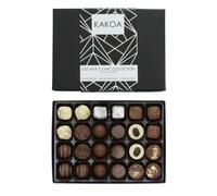 Kakoa Vegan Milk Chocolate Selection Gift Box, Plant-Based, 24 Chocs | Brownie, coffee, caramel & liqueur centres, dairy-free & luxurious, a rich treat for special occasions & everyday moments