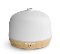 Kakoda Ceramic Essential Oil Diffusers for Home Large Room, Aromatherapy Scent Air Diffuser Ultrasonic Aroma Defusers 500ml with Timed-Wood
