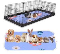 KAKOLOPT Guinea Pig Cage Liners Absorbent Bedding Reusable Washable Pet Mats For Rabbit Hamster Chinchillas Bedding Pet Mat for Small Animals Dog Cat Liners Potty Mat Guinea Pig Accessory 35"x 27"