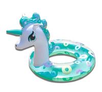 KAKOLOPT Pool Inflatables for Kids, Unicorn Swim Ring Pool Floats Swimming Pool Toys for Children, Unicorn Swim Ring for Boys Girls Summer Beach Water Party Toys Toddlers 4-8 Years (Green)