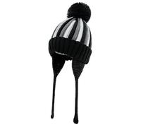 KAKU NANU Baby Hats Winter Bobble Beanie Earflap Hat Toddler Pom Pom Hat Warm Black Fleece for Baby Boys and Girls 1 2 Years