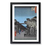 Kakuchu Shinonome by Utagawa Hiroshige Framed Print | A2 Black Framed Wall Art | Ready to Hang | Asian Nature Picture | Living Room Bedroom Lounge Office