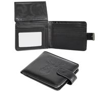 KaKuLan Durable PU Leather Bifold Wallet for Men - Stylish RFID Blocking with 2 Fold-Out ID Windows, Zippered Bill Compartment & Multi Card Slots - Slim Travel Wallet