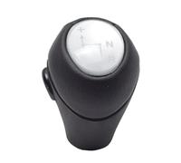 Kakulkomen Automatic Gear Shift Knob for Mercedes Benz Smart City-Coupe 450 1998-2004 Fortwo Cabrio Coupe 450 2004 2005-2007 451 2007-2019 (Silver Cap with White)