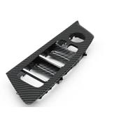 Kakulkomen Car Interior Front Rear Door Window Lift Switch Button Panel Trim Cover Replace For BMW 5 Series G30 G31 F90 525i 530i 540i (Left front driver's seat Carbon)