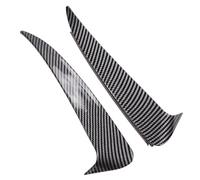 Kakulkomen Carbon Fiber Rear Canard Flaps Fit For Mercedes Benz C Class W205 AMG Line 4-Doors Sedan 2015-2021,Rear Bumper Air Knife,2 Pcs (Carbon Look)