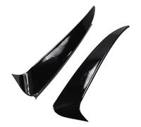 Kakulkomen Carbon Fiber Rear Canard Flaps Fit For Mercedes Benz C Class W205 AMG Line 4-Doors Sedan 2015-2021,Rear Bumper Air Knife,2 Pcs (Gloss Black)