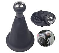 Kakulkomen for -Cit-Roen- Be-rlingo -III for -Pe-ugeot -Pa-rtner -2008-2021Car Gear Shift Knob Lever Stick Gaiter Boot Cover PU Leather Accessories(5 Speed Set- R is at The Bottom Right)