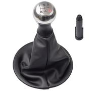 Kakulkomen Gear Stick Shift knob Level Leather Boot,Shifter Stick Gaiter Boot Cover PU Leather Fit for-C-i-tr-o-e-n -B-E-R-Lin-go -II 2008-2018 (E-Red- 5Speed- and Boot)