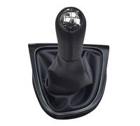 Kakulkomen LHD 5 Speed Leather Gear Stick Gaiter for Renault Clio IV 2012-2020 Black Boot Cover Gaitor Collar