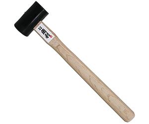 KAKURI Chisel Hammer 570g, Japanese Daruma Hammer Woodworking Carpenter Tool for Chiseling, Wood Carving, Large Face Heavy Duty Japanese Carbon Steel Round Head Black, Made in JAPAN