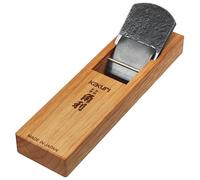 KAKURI Japanese Hand Plane 58mm for Woodworking - KANNA Professional Large Hand Plane for Smoothing Wood - Blue Steel #2 (Aogami) Blade, Red Oak Body (Oil Finish) - Made in Japan