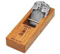 KAKURI Japanese Mini Block Plane 36mm for Woodworking - KANNA Professional Hand Plane for Smoothing & Chamfering - Blue Steel #2 (Aogami) Blade, Red Oak Body (Oil Finish) - Made in Japan